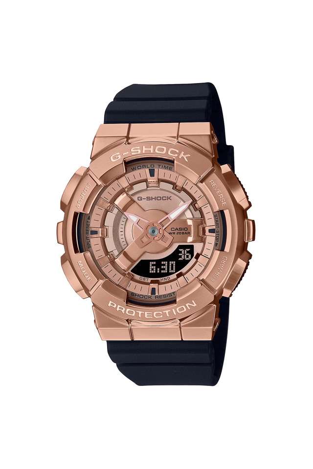 G-Shock-GM-S110PG-1ADR-Womens-46---42---13-mm-Rose-Gold-Dial-Resin-Analog-Digital-Watch
