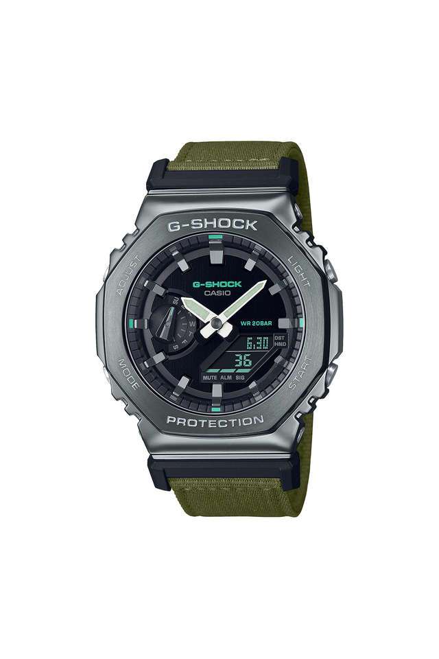 カシオ　G-SHOCK Buy Casio NoColour G-Shock 49.3 x 44.4 x 11.8 mm Black Dial Fabric