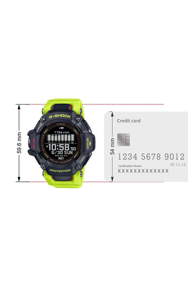 Buy Casio Black G-Shock 59.6 x 52.6 x 19.4 mm Black Dial Resin