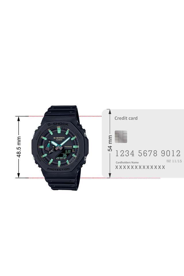 CASIO G-SHOCK ブラック 腕時計　☆ Buy Casio Black G-Shock 48.5 x 45.4 x 11.8 mm Black Dial Resin