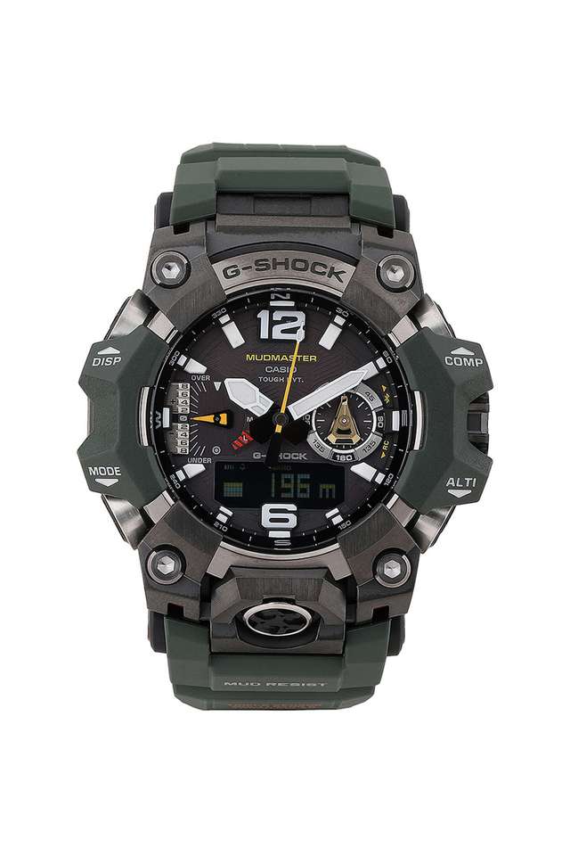 G-Shock-Men-s-58.7mm-Analog-Digital-Quartz-Watch---Green-Dial-with-Green-Plastic-Strap-(G1472)