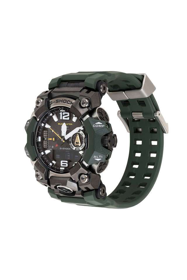 G-Shock-Men-s-58.7mm-Analog-Digital-Quartz-Watch---Green-Dial-with-Green-Plastic-Strap-(G1472)