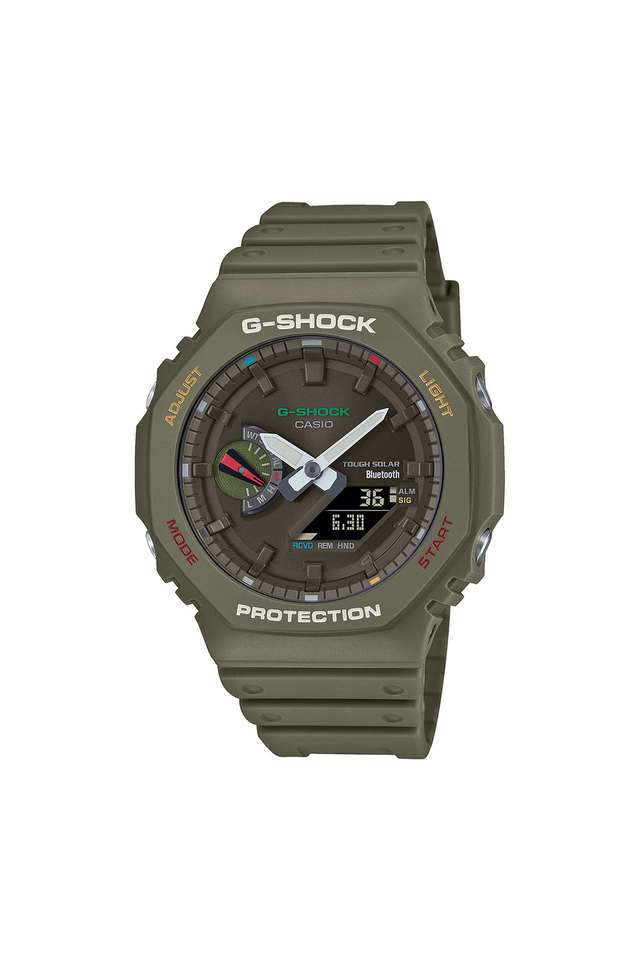 Buy Casio NoColour G-Shock 48.5 x 45.4 x 11.9 mm Green Dial Resin