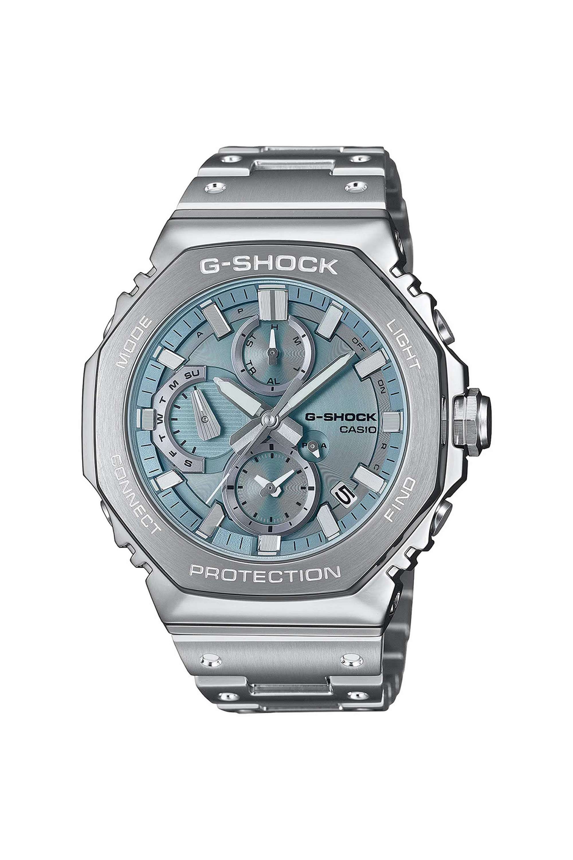 G-Shock-51.3-x-46.3-x-12.4-mm-Blue-Dial-Stainless-Steel-Analogue-Wrist-Watch-for-Men---G1630