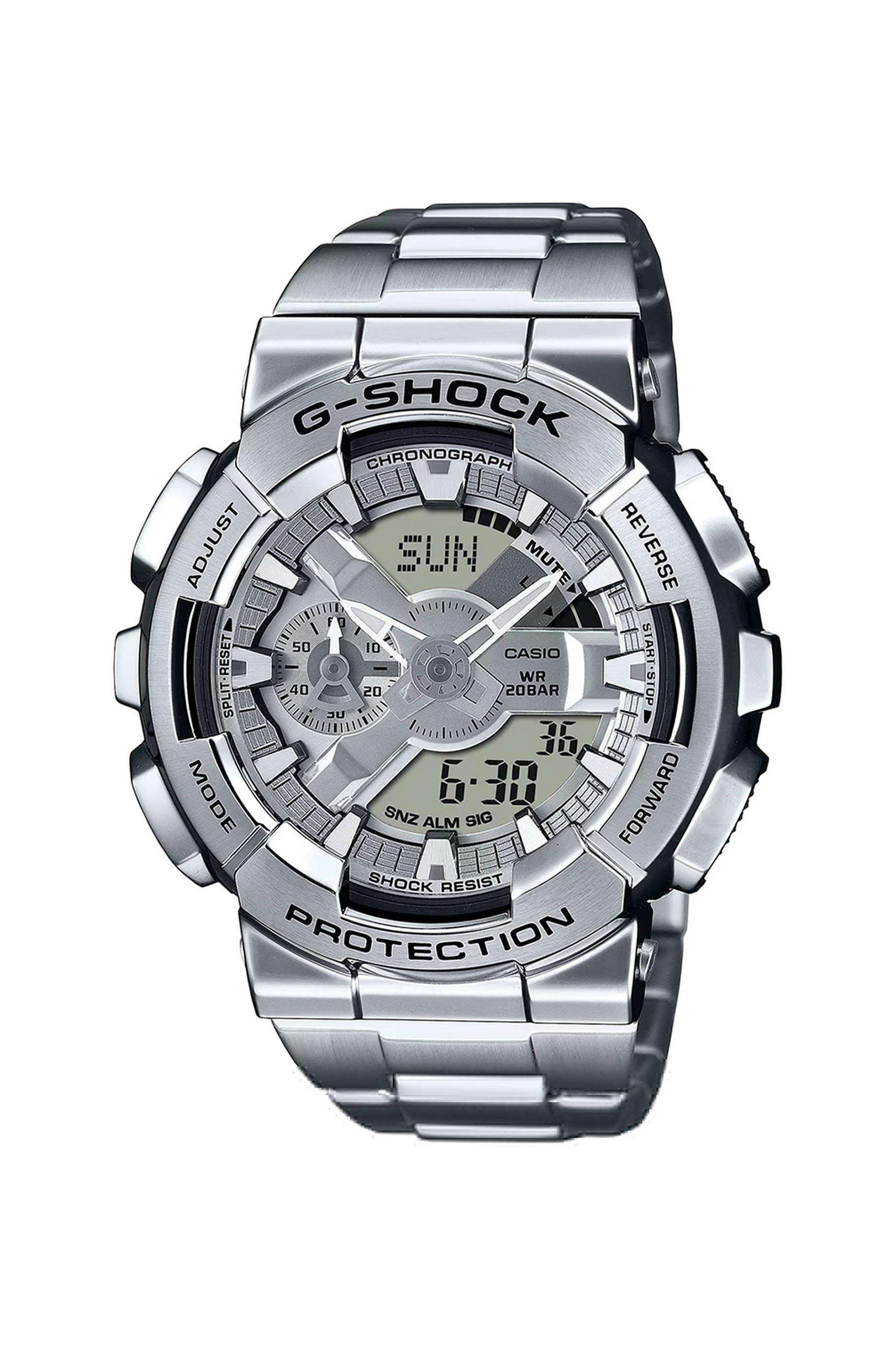 G-SHOCK-51.9x48.8x19.9-mm-Silver-Dial-Stainless-Steel-Analog-Digital-Watch-For-Men---G1687
