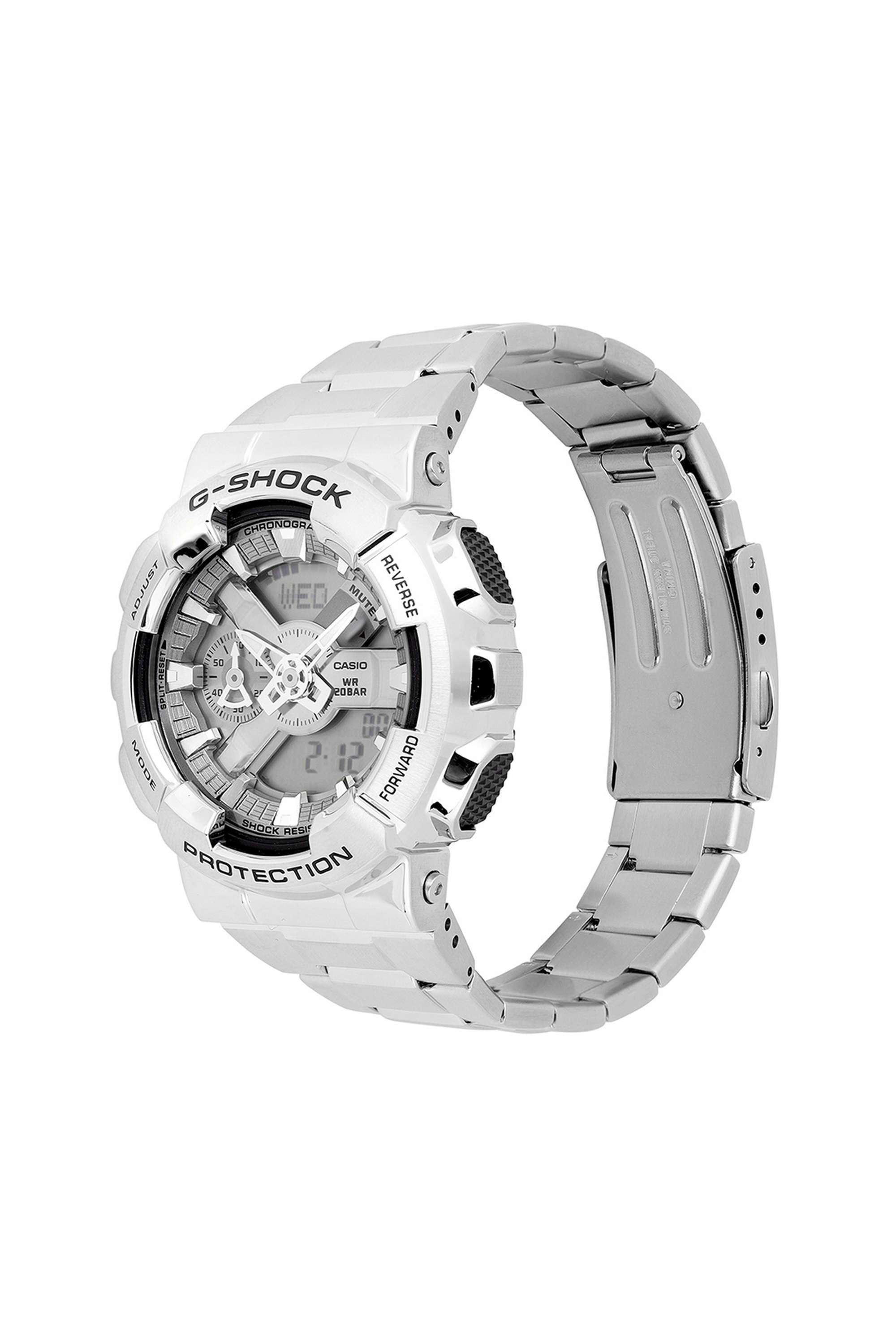 Buy Casio Silver G-SHOCK Silver Dial Stainless Steel Analog