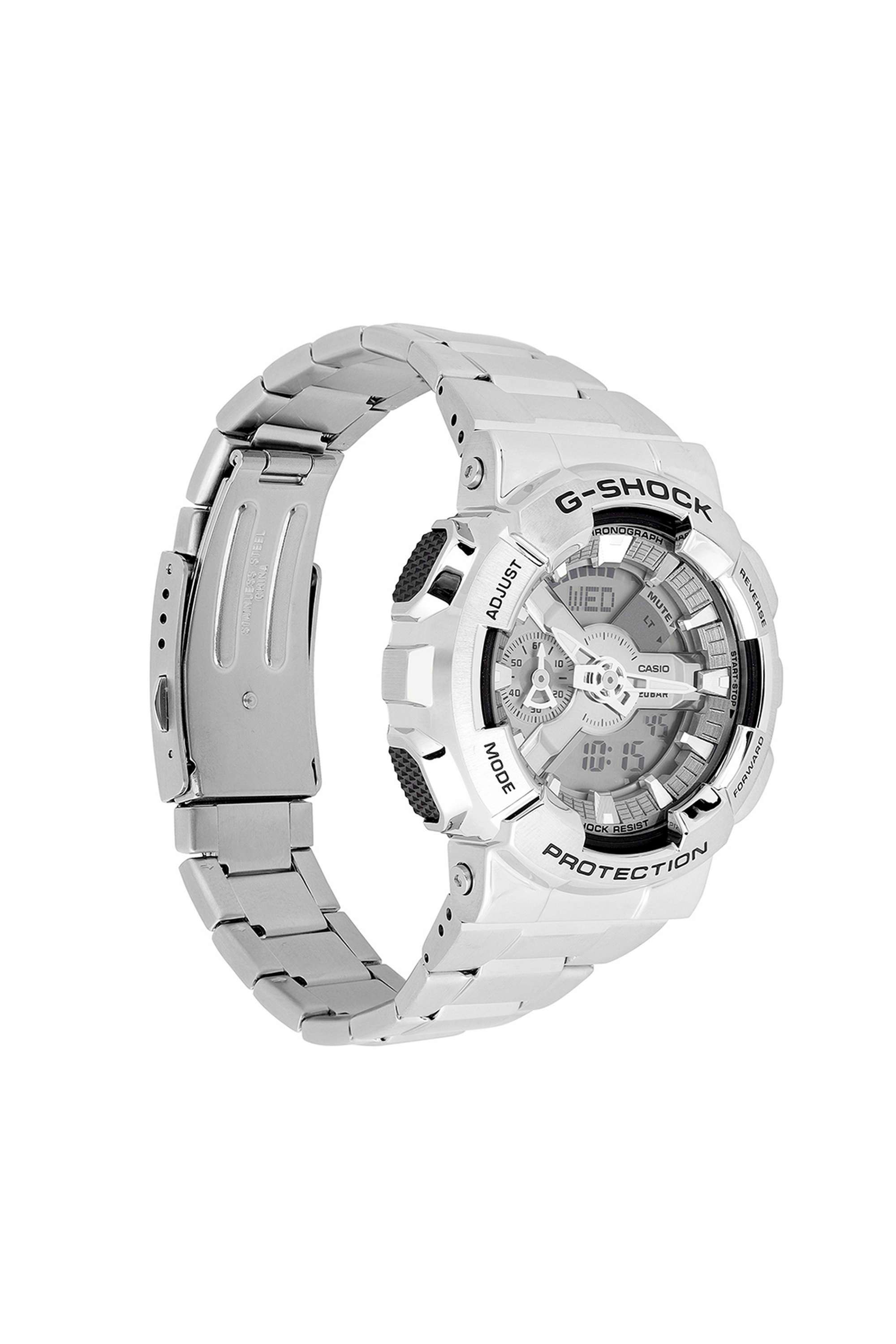 Buy Casio Silver G-SHOCK Silver Dial Stainless Steel Analog