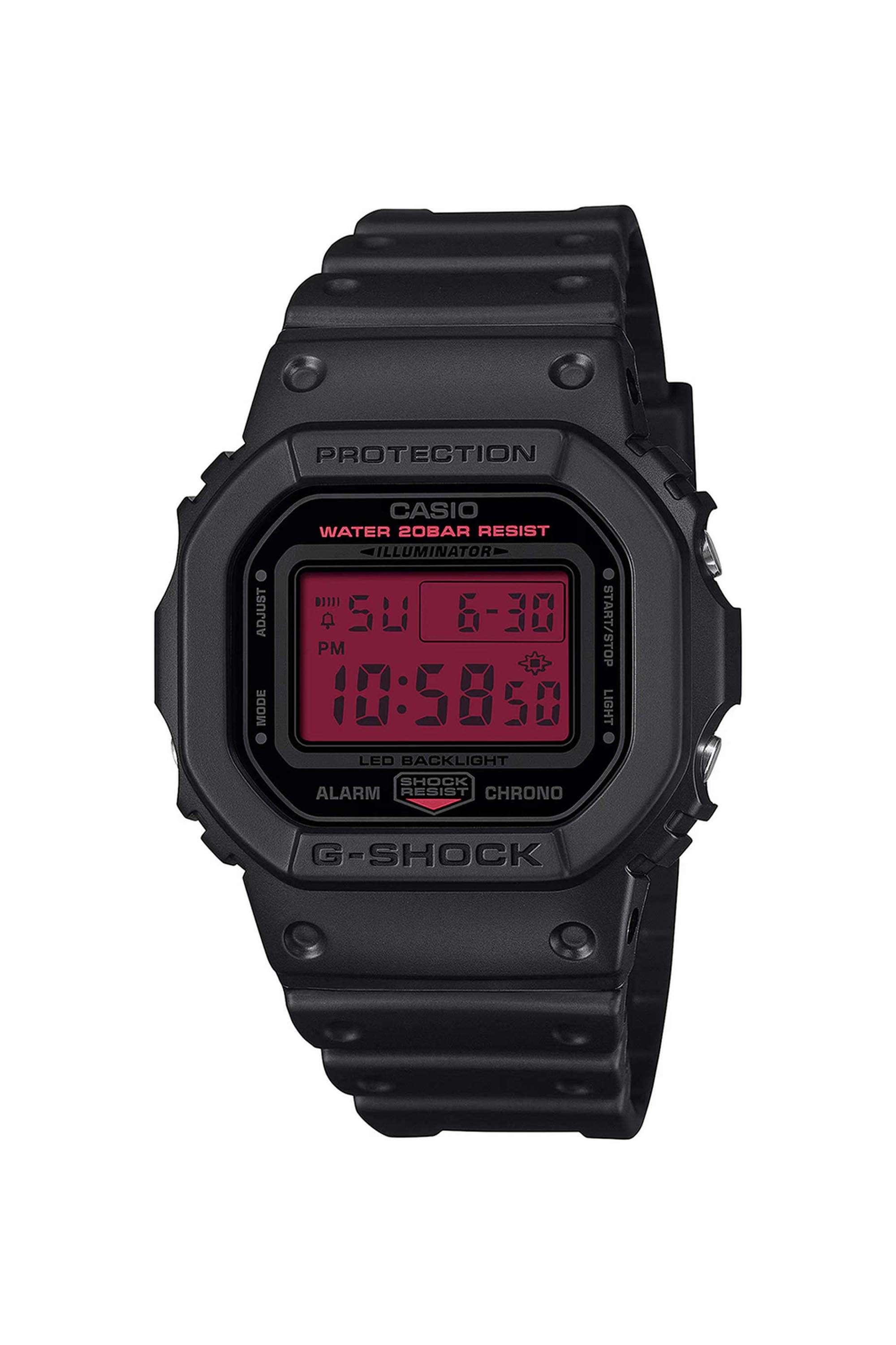 Buy Casio red G-SHOCK 48.9x42.8x13.4 mm Red Dial Resin Digital