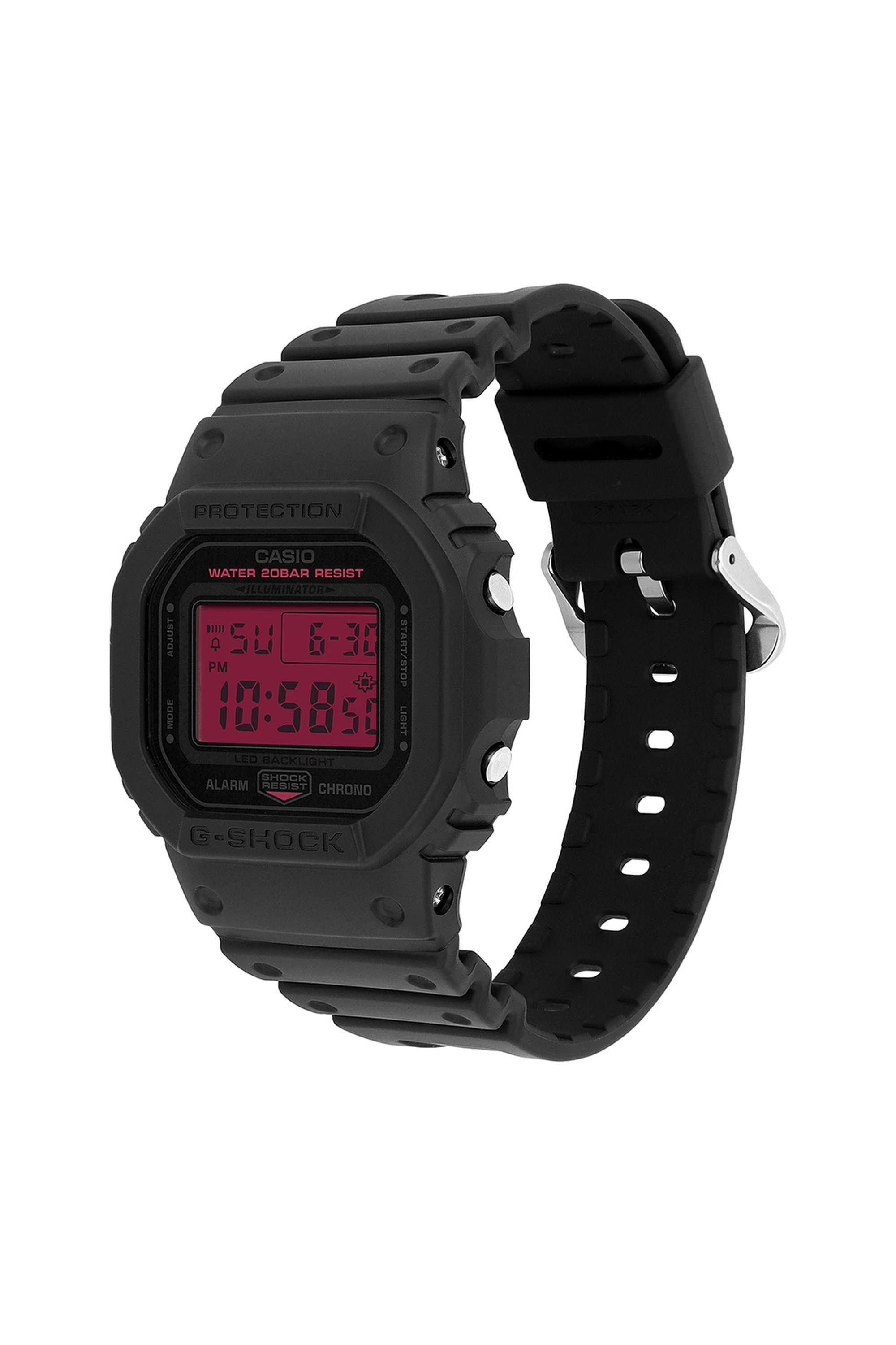 Buy Casio red G-SHOCK 48.9x42.8x13.4 mm Red Dial Resin Digital