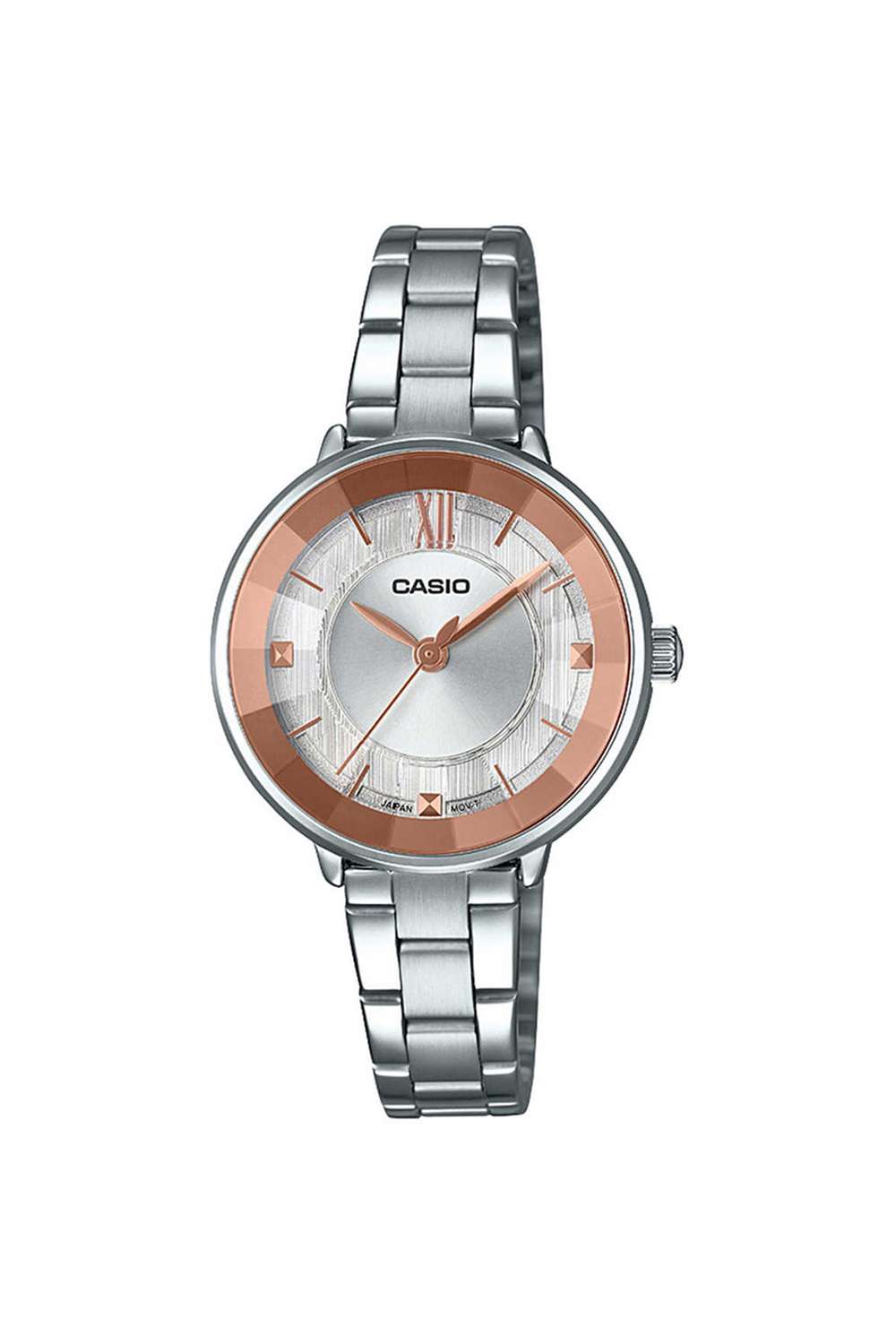 Enticer-Women-s-30-mm-Analogue-Quartz-Watch---Silver-Dial-with-Silver-Stainless-Steel-Strap-(WCAG1733)