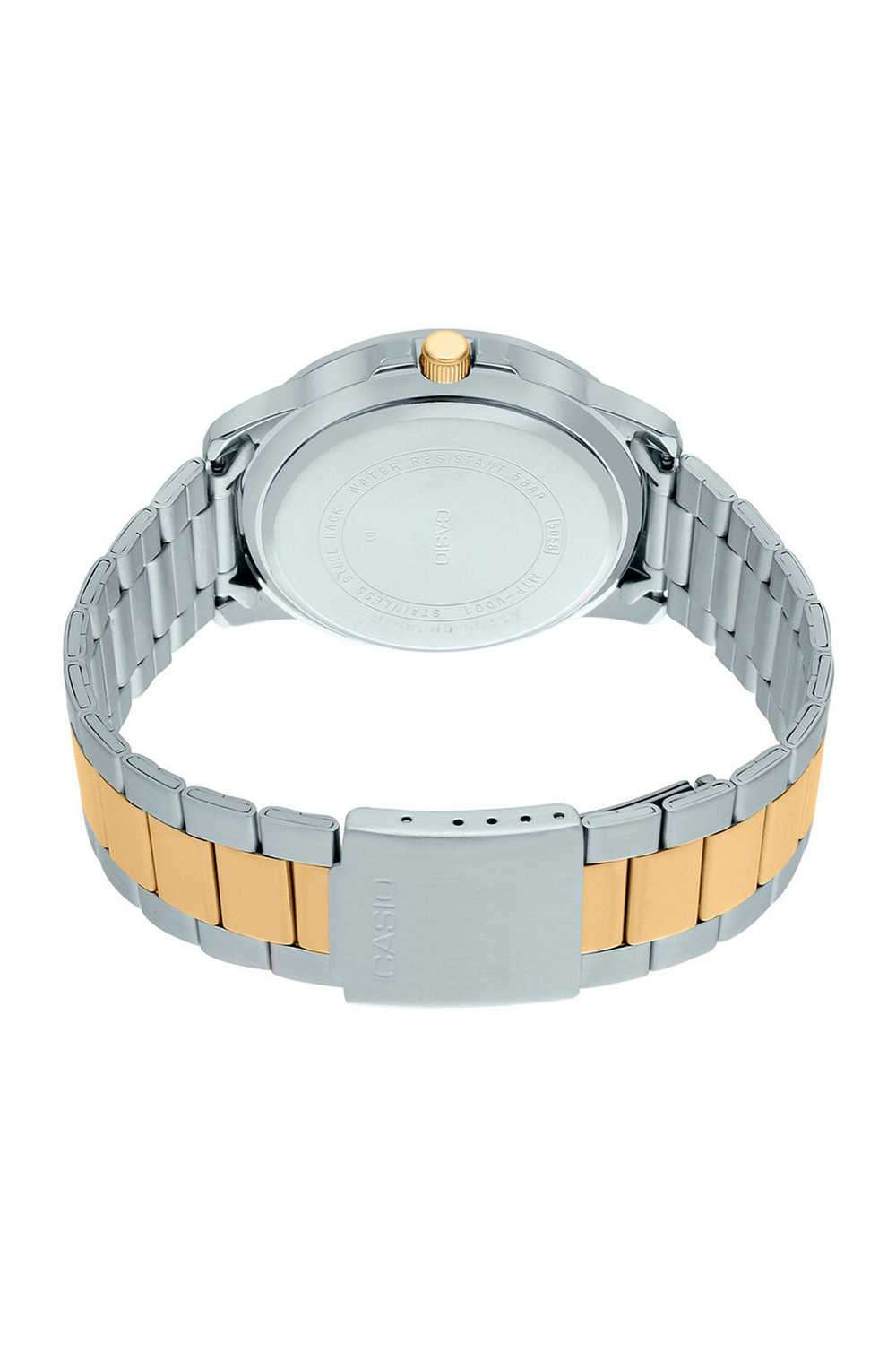 Enticer-Men-s-45-mm-Analogue-Quartz-Watch---Black-Dial-with-Silver-Stainless-Steel-Strap-(WCAG1735)
