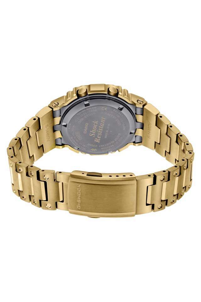 Mens-Black-Dial-Stainless-Steel-Digital-Watch