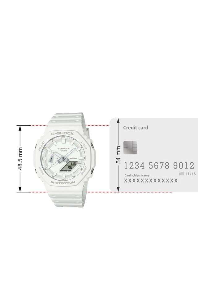 Buy Casio NoColour G-Shock 48.5x45.4x11.8 mm White Dial Resin