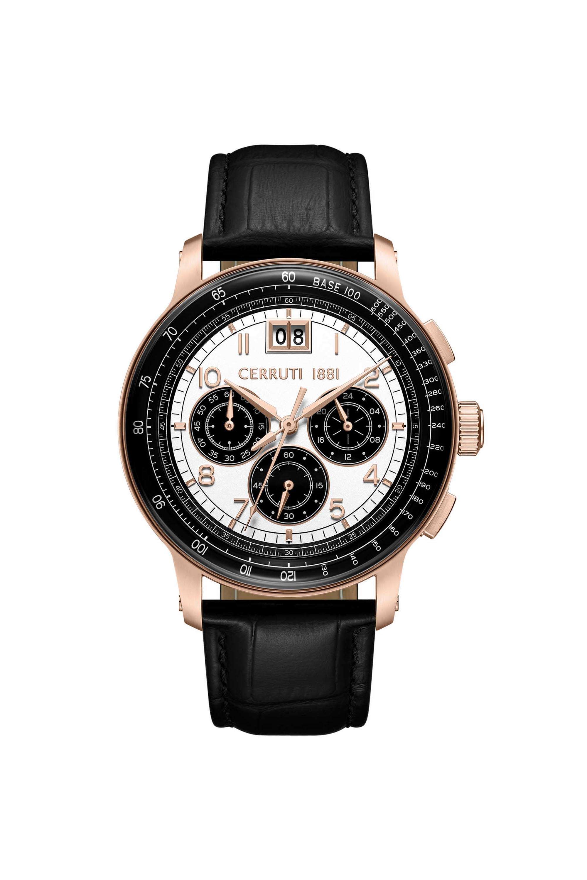 37-mm-White-Dial-Leather-Chronograph-Watch-For-Men---CECIWGC0084604