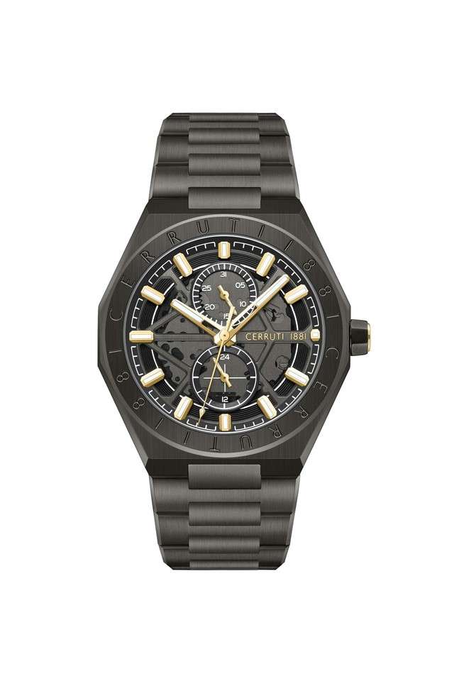 Multifunction-35-mm-Brown-Dial-Stainless-Steel-Analogue-Watch-for-Men---CECIWGK0051202