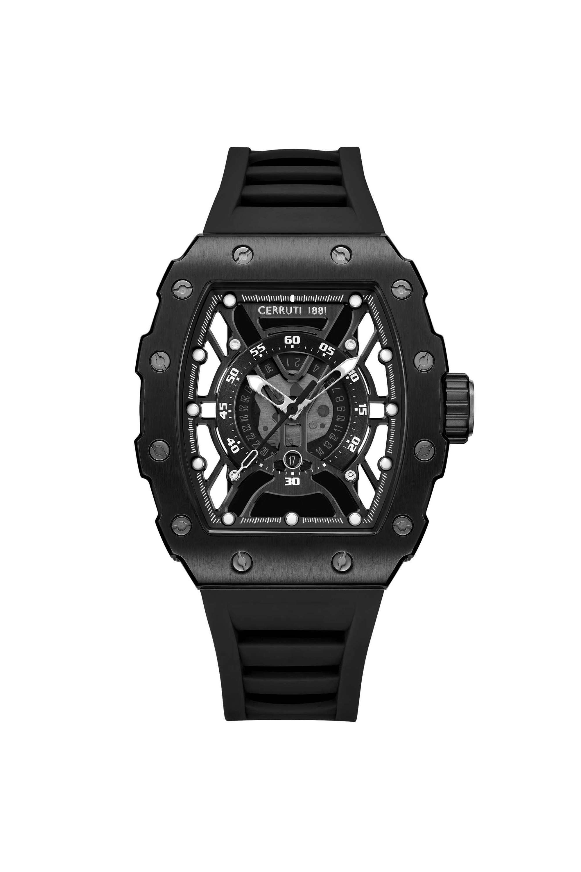 Quartz-32-mm-Black-Dial-Silicone-Analogue-Wrist-Watch-for-Men---CECIWGN0057701