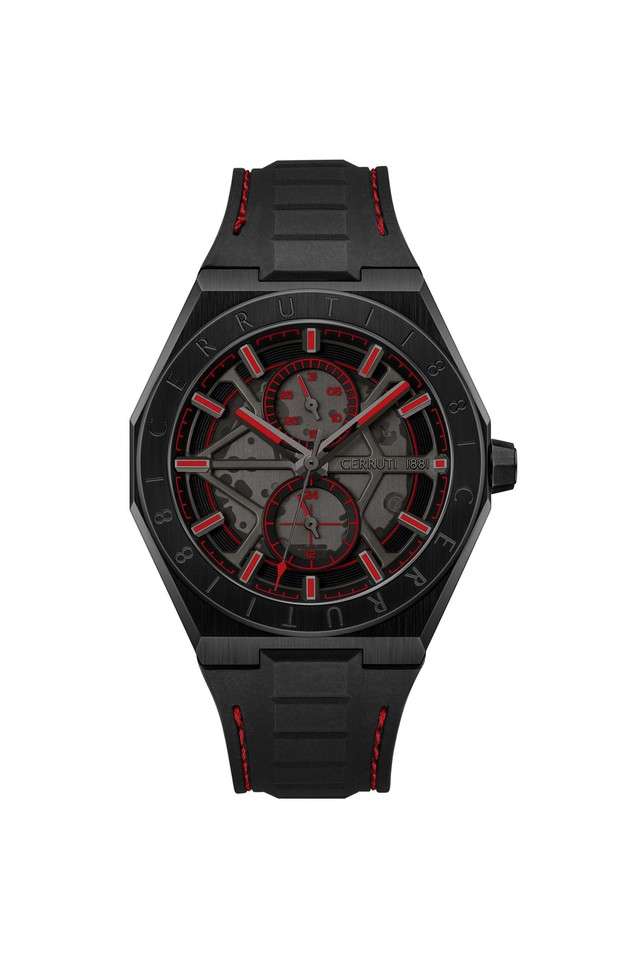 Multifunction-35-mm-Brown-Dial-Silicone-Analogue-Watch-for-Men---CECIWGQ0051206