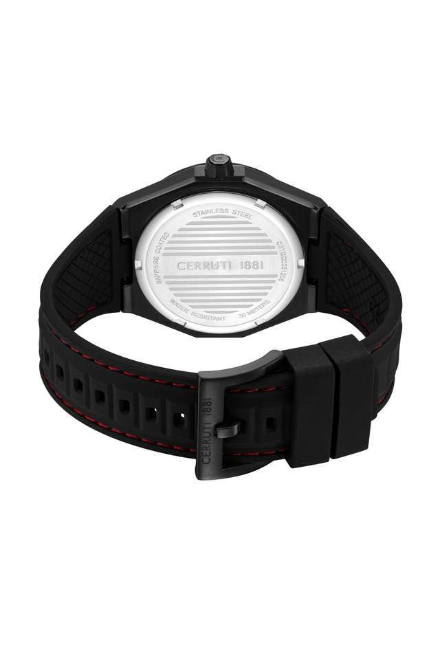 Multifunction-35-mm-Brown-Dial-Silicone-Analogue-Watch-for-Men---CECIWGQ0051206