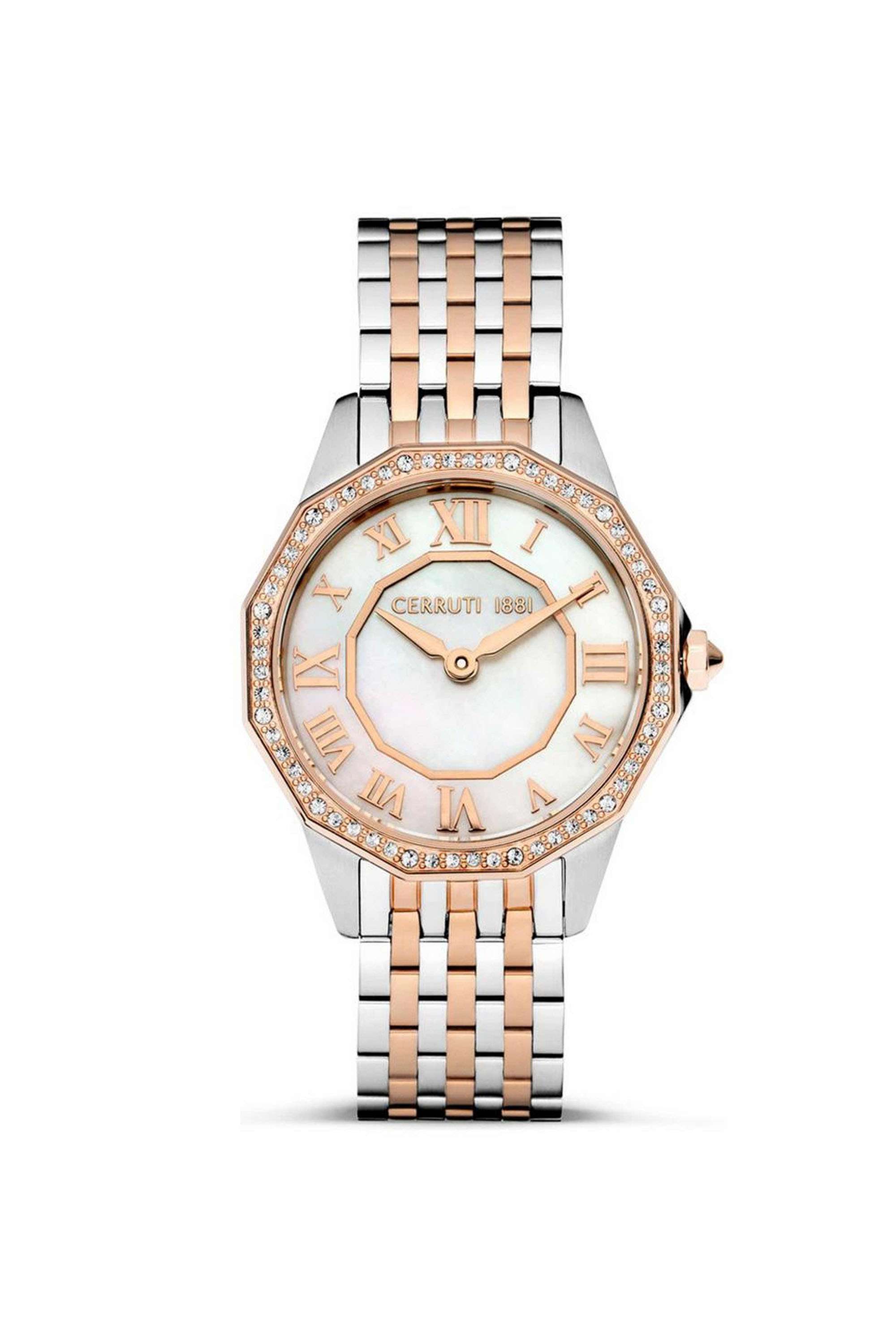 Jesina-30-mm-Quartz-Analogue-Watch-For-Women---White-Dial-with-Rose-Gold-Stainless-Steel-Strap-(WCECIWLG0008205)