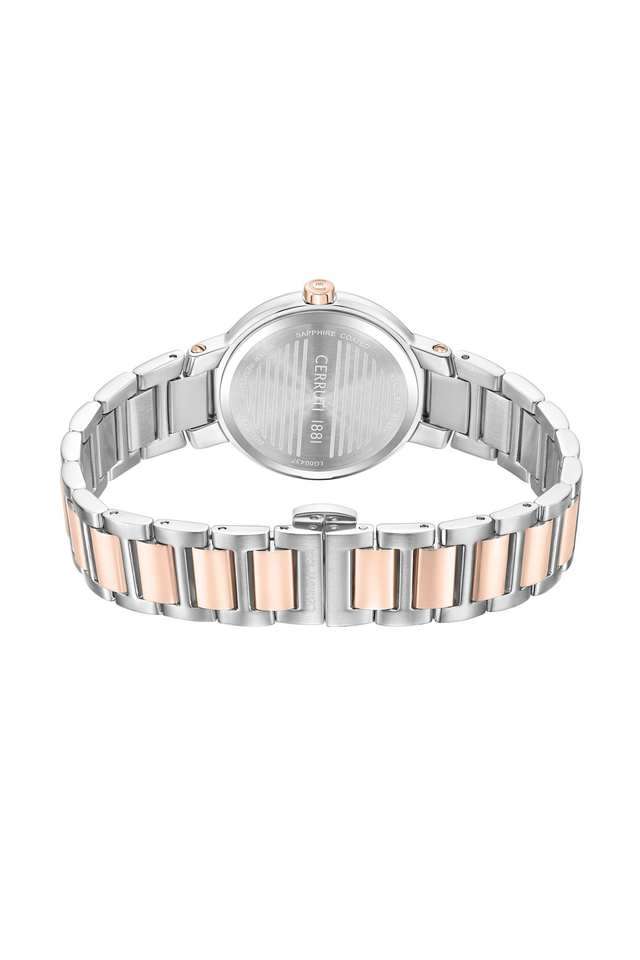 Outerbanks-Women-s-26-mm-Automatic-Analog-Watch---White-Dial-With-Two-Toned-Stainless-Steel-Strap-(CECIWLG0043702)