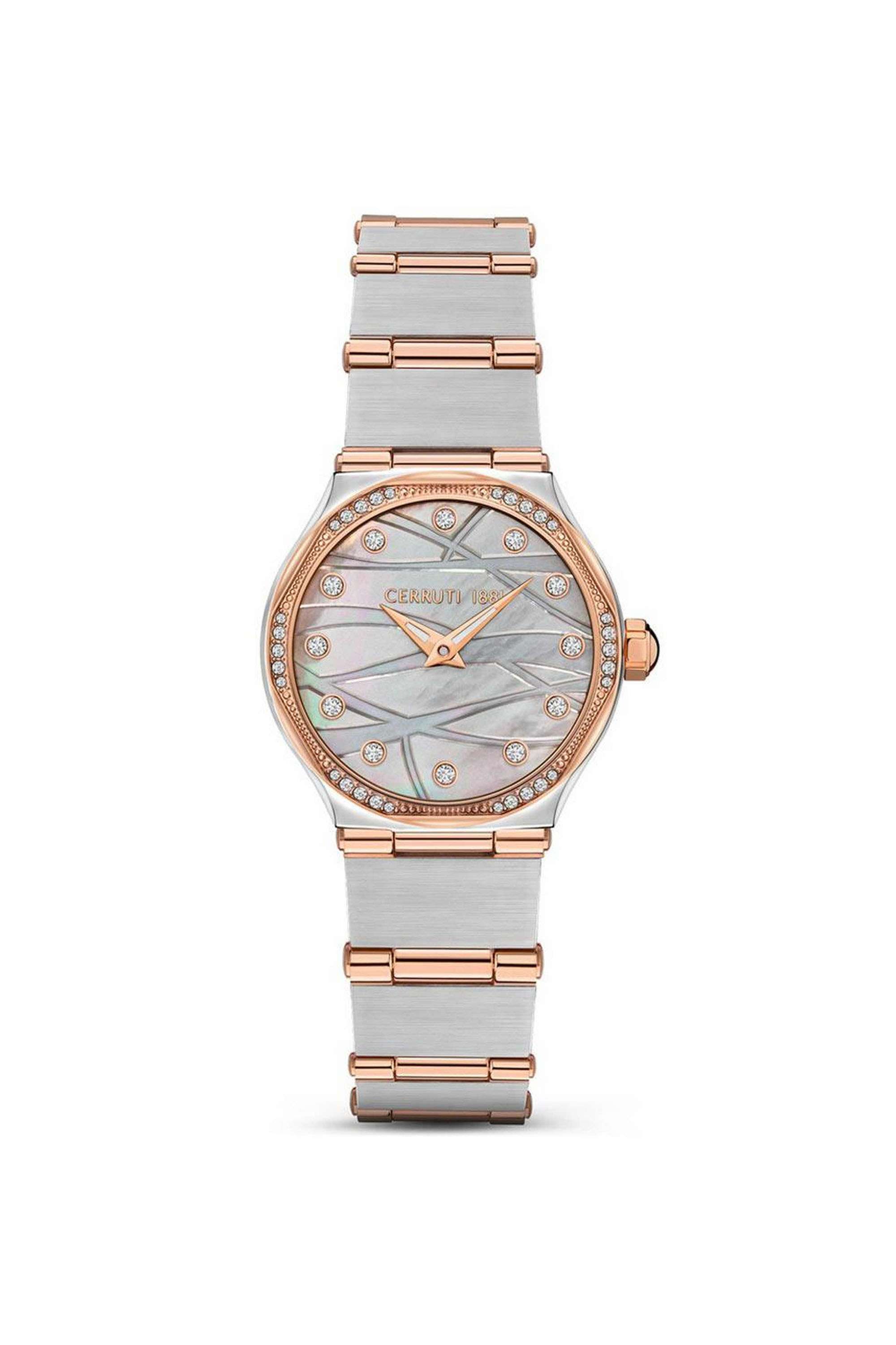 Rendinara-30-mm-Quartz-Analogue-Watch-For-Women---White-Dial-with-White-Stainless-Steel-Strap-(WCECRM35501)