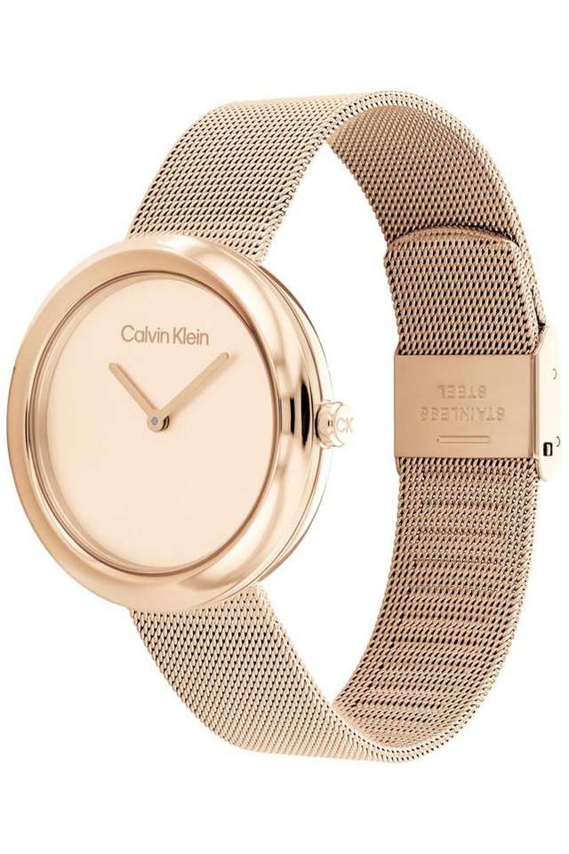 Twisted-Bezel-Rose-Gold-Dial-Stainless-Steel-Analog-Watch-for-Women---25200013