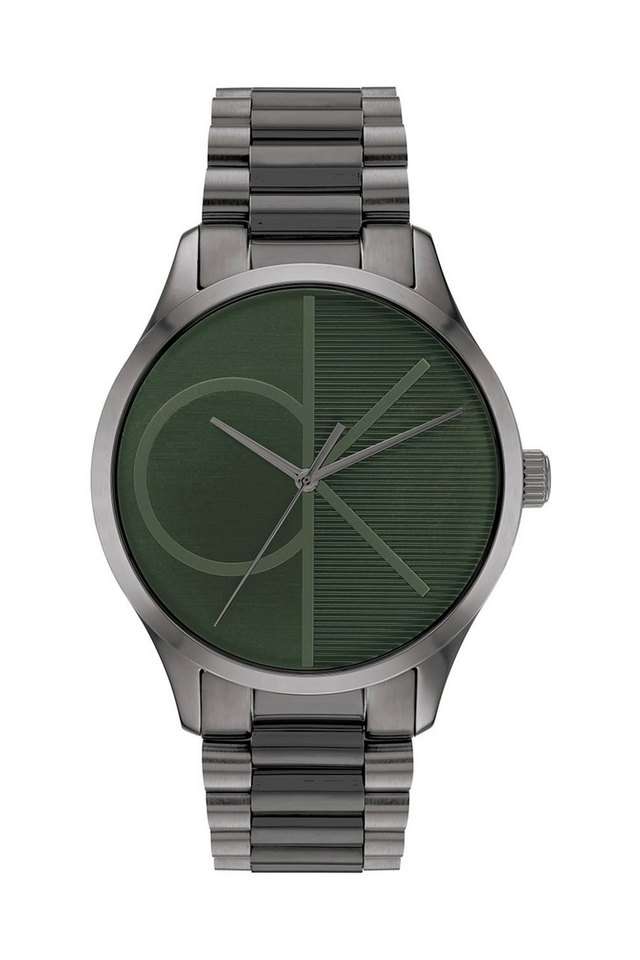 Iconic-Green-Dial-Stainless-Steel-Analog-Unisex-Watch---25200164