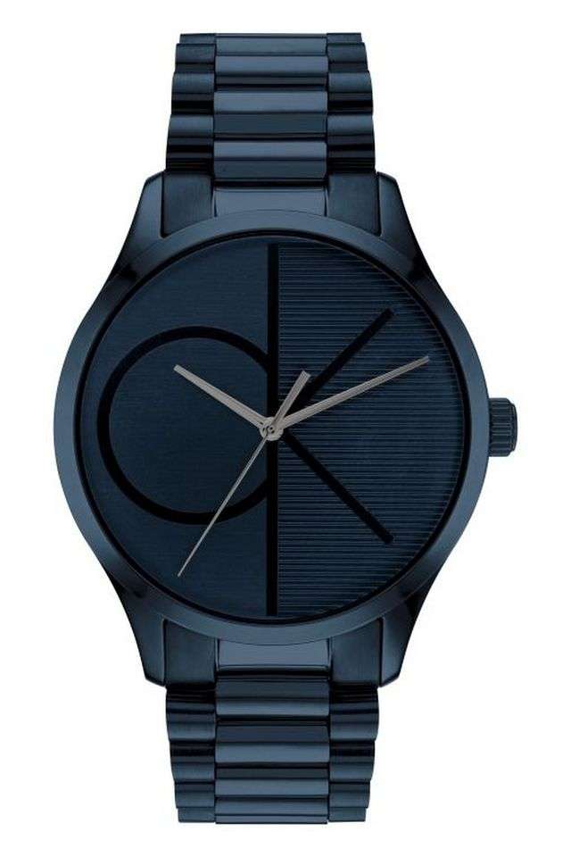 Iconic-Blue-Dial-Stainless-Steel-Analog-Unisex-Watch---25200166