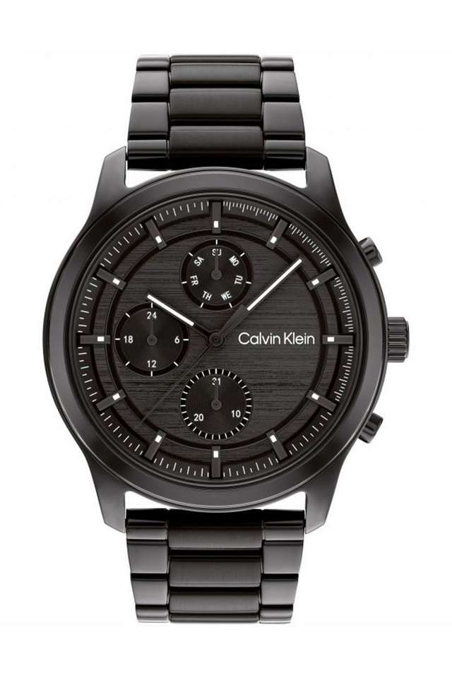 Sport-Multi-Function-Black-Dial-Stainless-Steel-Analog-Watch-for-Men---25200209