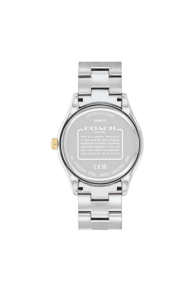 Brooks-38-mm-Silver-Round-Dial-Stainless-Steel-Analogue-Watch-for-Unisex---14400034