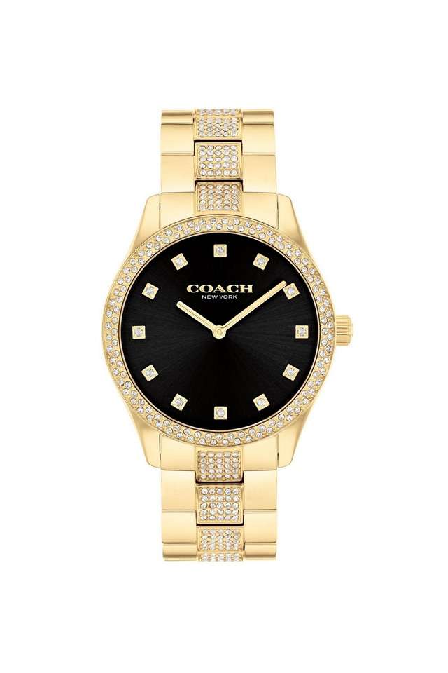 Brooks-38-mm-Black-Round-Dial-Stainless-Steel-Analogue-Watch-for-Unisex---14400035