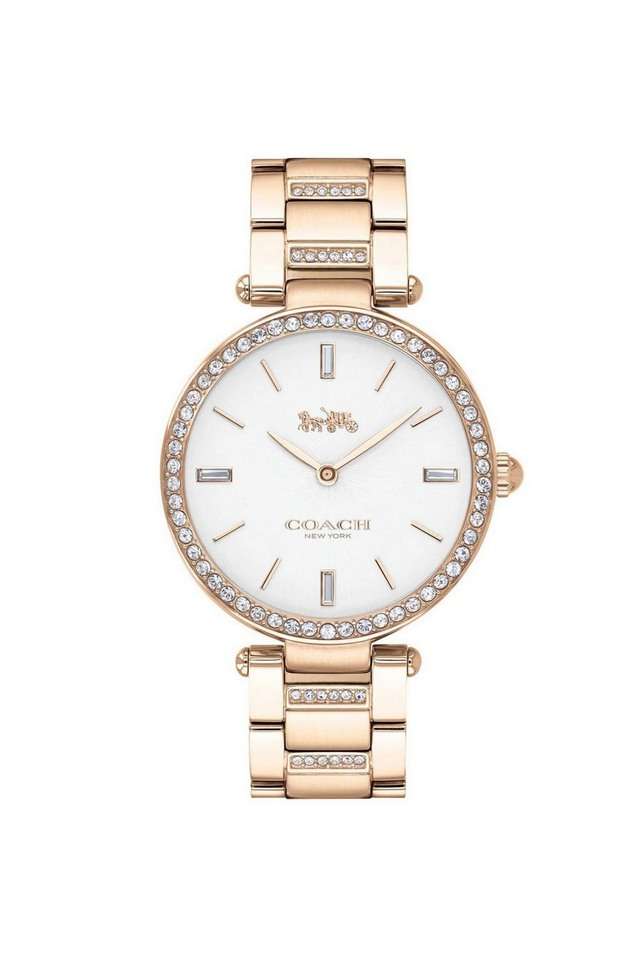 Park-34-mm-White-Round-Dial-Stainless-Steel-Analogue-Watch-for-Women---14503094