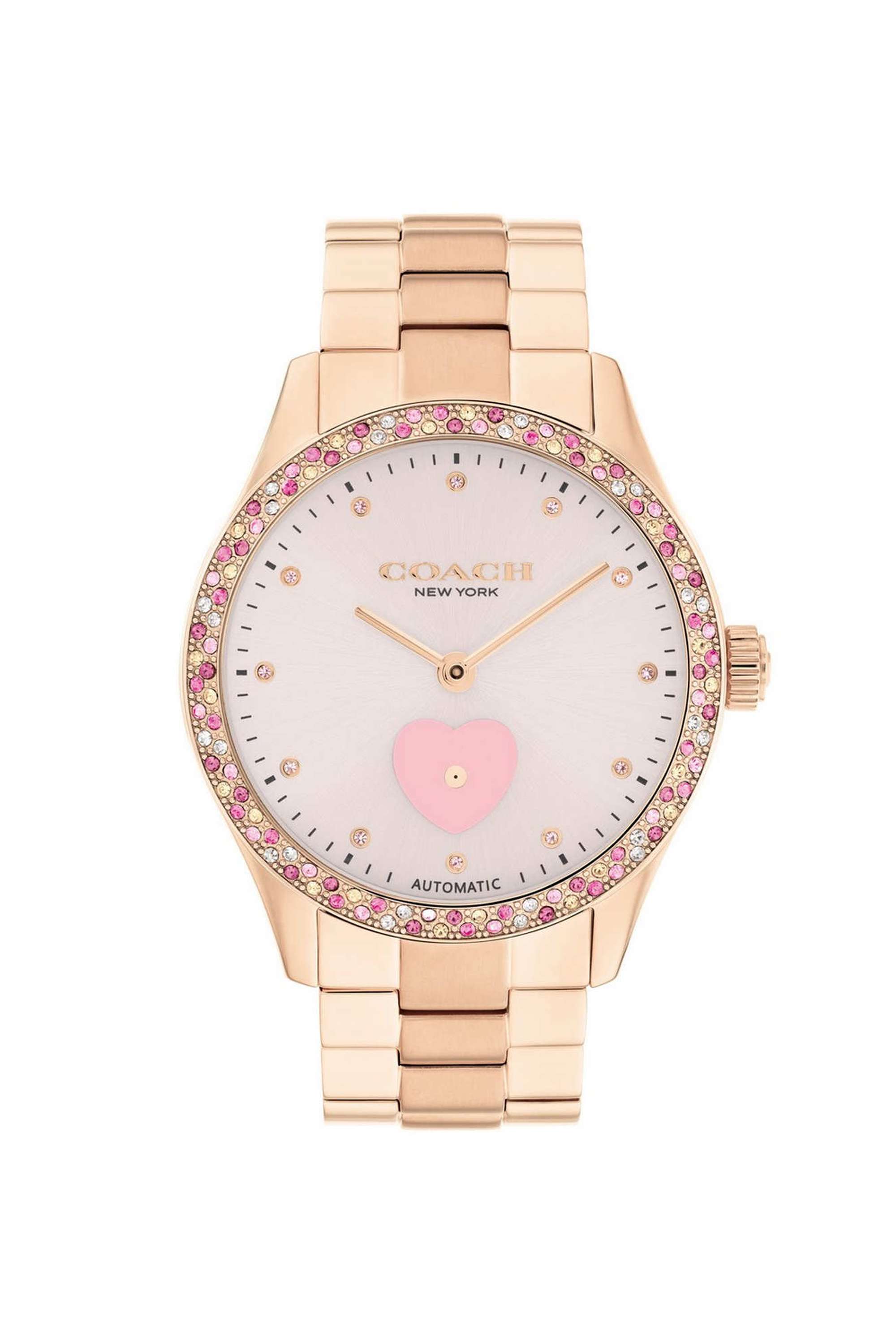 Brooks-Mech-Automatic-38-mm-Pink-Round-Dial-Stainless-Steel-Analogue-Watch-for-Women---14504523