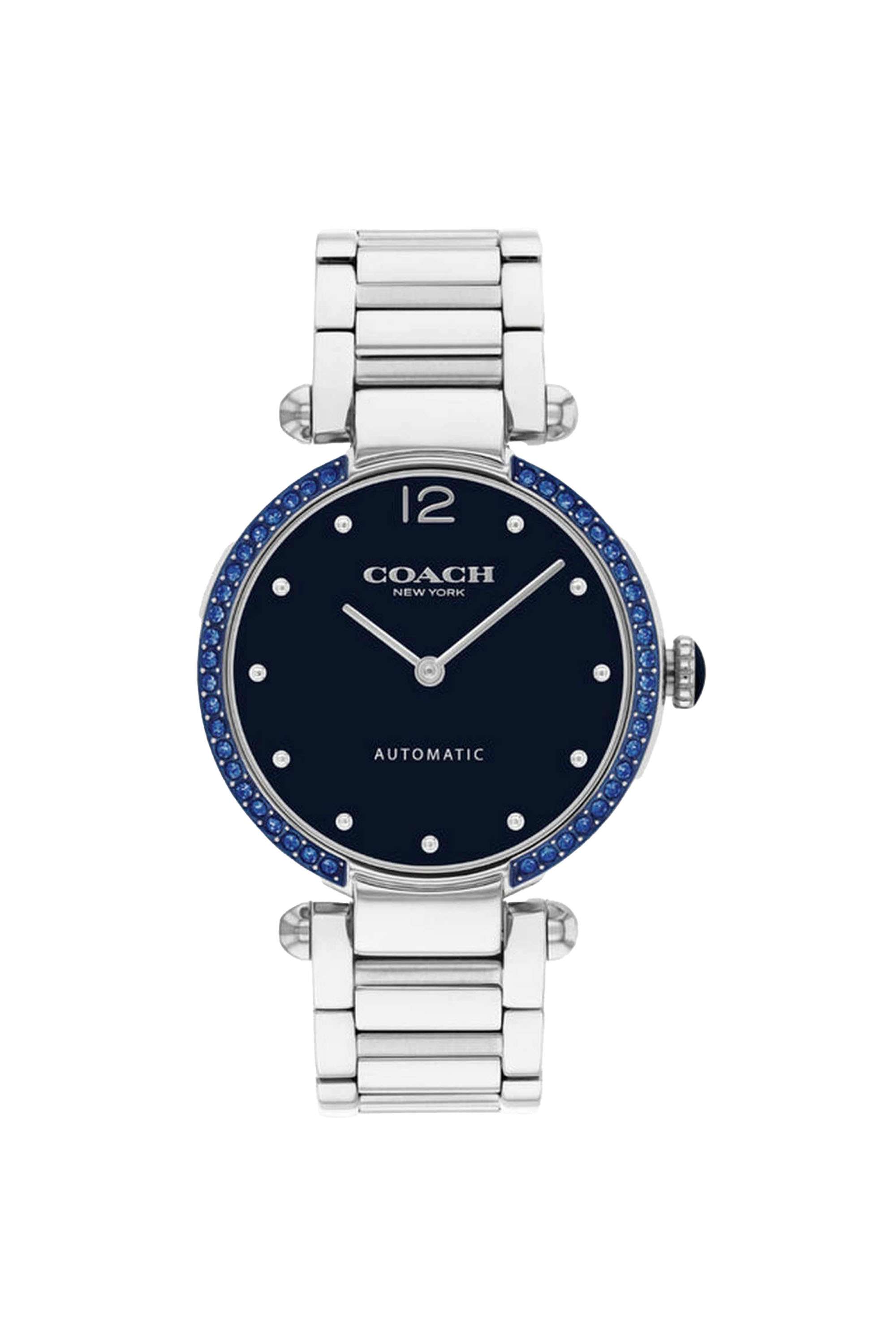 Cary-34-mm-Automatic-Analogue-Watch-For-Women-s---Blue-Dial-with-Silver-Stainless-Steel-Strap-(WCO14504578)