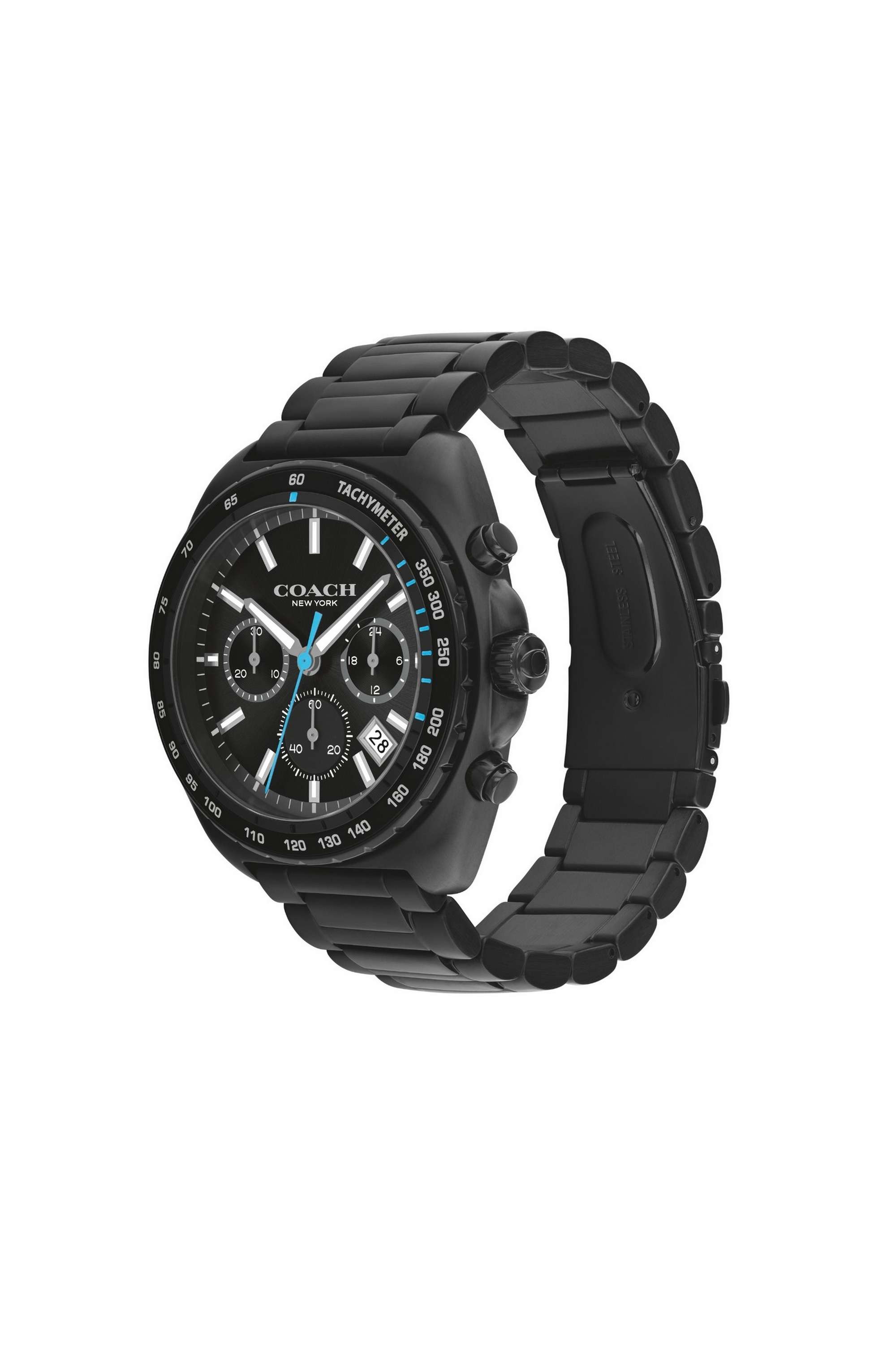 Buy COACH Black Charter Fashion Chrono 44.5 mm Black Dial