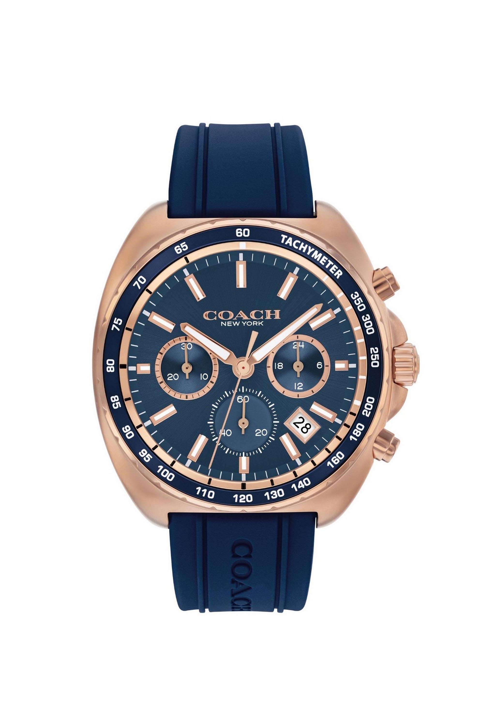 Charter-Fashion-Chrono-44.5-mm-Blue-Tonneau-Dial-Silicone-Analogue-Watch-for-Men---14602730