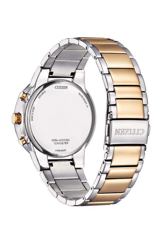 Eco-Drive-43-mm-White-Dial-Stainless-Steel-Analogue-Watch-for-Men---AT2244-84A