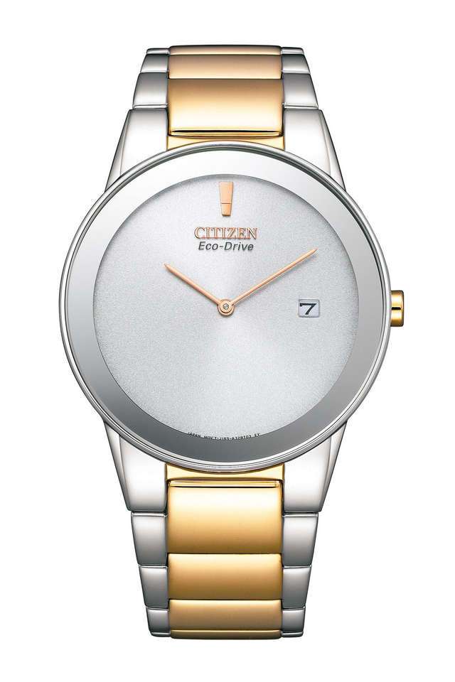 Eco-Drive-40-mm-White-Dial-Stainless-Steel-Analogue-Watch-for-Men---AU1064-85A