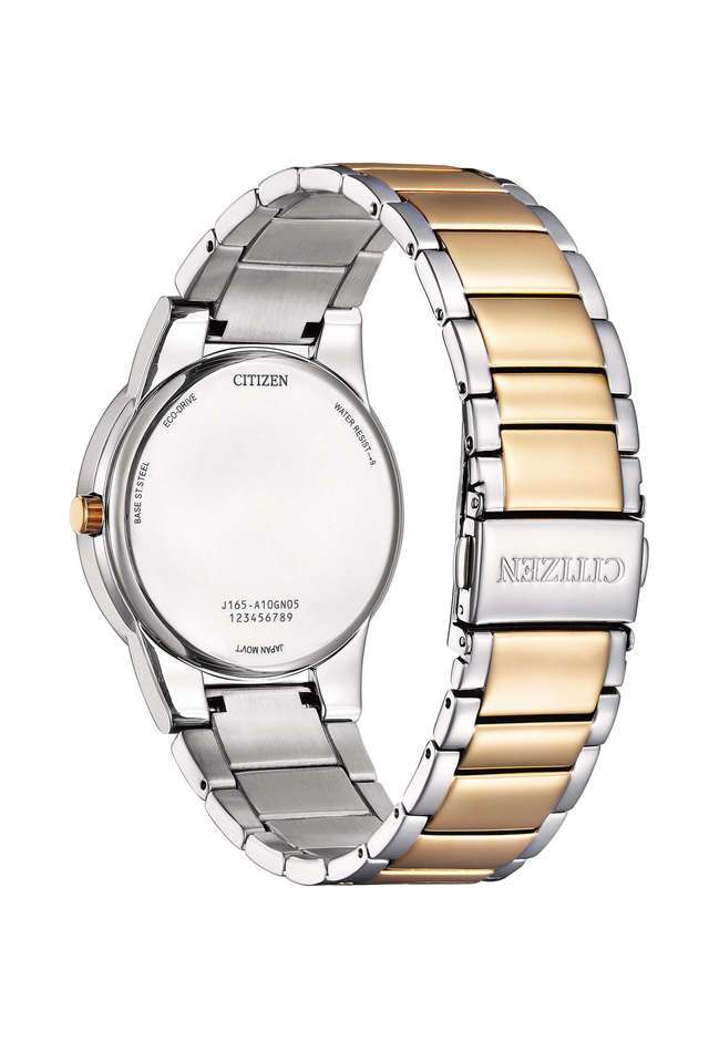 Eco-Drive-40-mm-White-Dial-Stainless-Steel-Analogue-Watch-for-Men---AU1064-85A