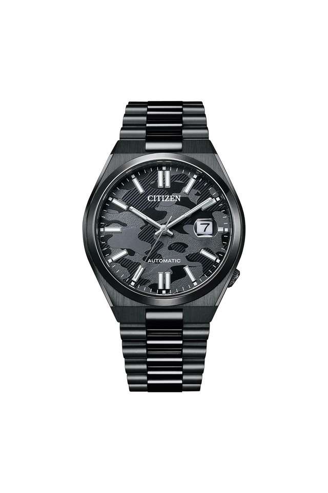 Mens-40-mm-Black-Dial-Stainless-Steel-Analog-Watch---NJ0155-87E