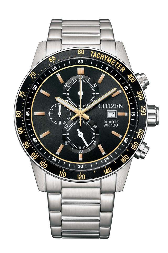 Quartz-44-mm-Black-Dial-Stainless-Steel-Analogue-Watch-for-Men---AN3681-57E
