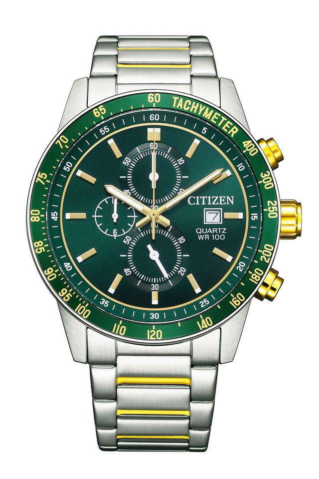 Quartz-44-mm-Green-Dial-Stainless-Steel-Analogue-Watch-for-Men---AN3689-55X