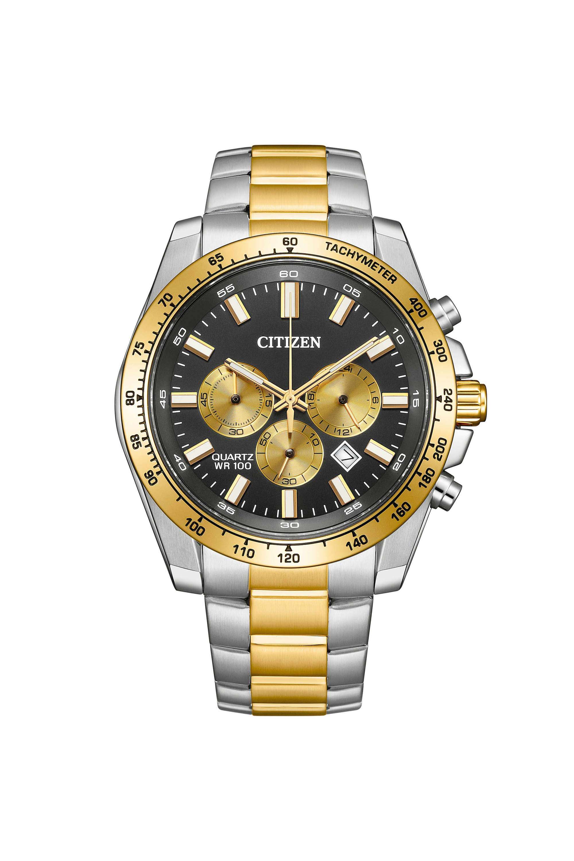 44-mm-Black-Dial-Stainless-Steel-Chronograph-Watch-For-Men---AN8234-58E