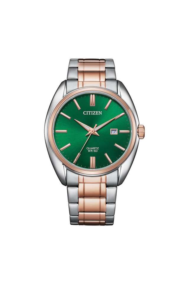 Mens-41-mm-Green-Dial-Stainless-Steel-Analog-Watch---BI5104-57Z