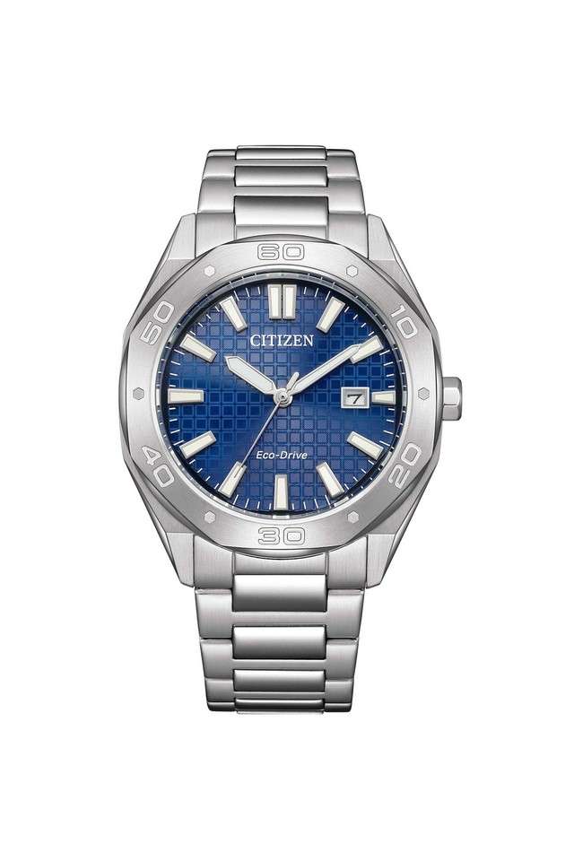 Ecodrive-Basic-41-mm-Blue-Dial-Stainless-Steel-Analogue-Watch-For-Men---BM7630-80L