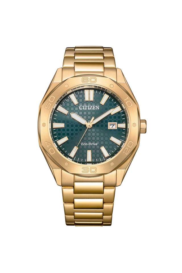 Ecodrive-Basic-41-mm-Green-Dial-Stainless-Steel-Analogue-Watch-For-Men---BM7633-81X