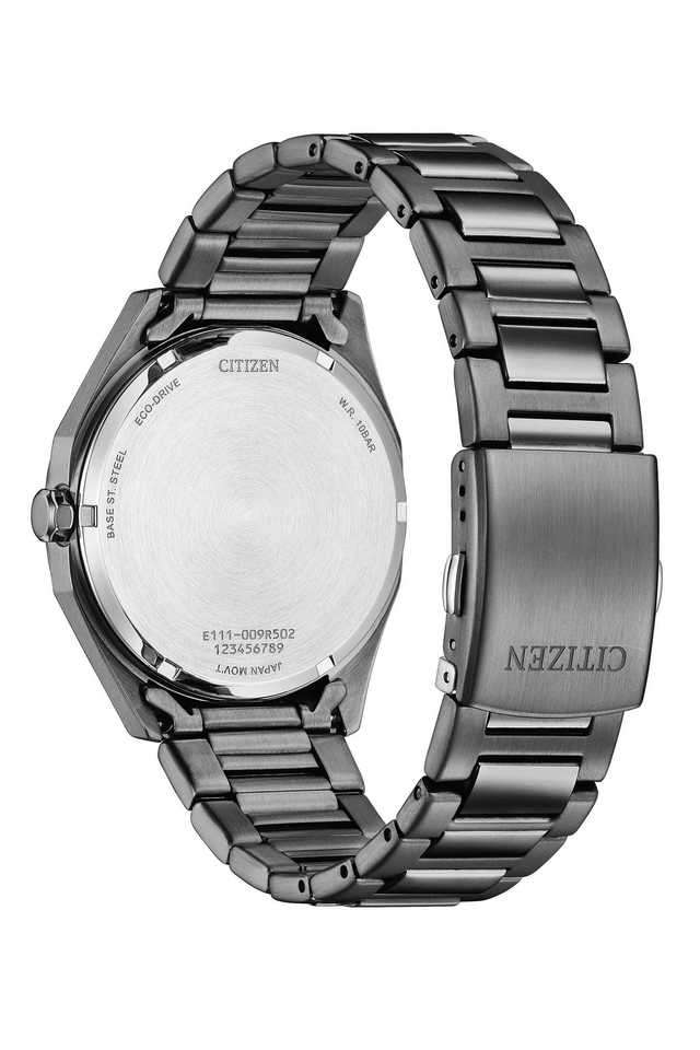 Ecodrive-Basic-41-mm-Black-Dial-Stainless-Steel-Analogue-Watch-For-Men---BM7637-81H