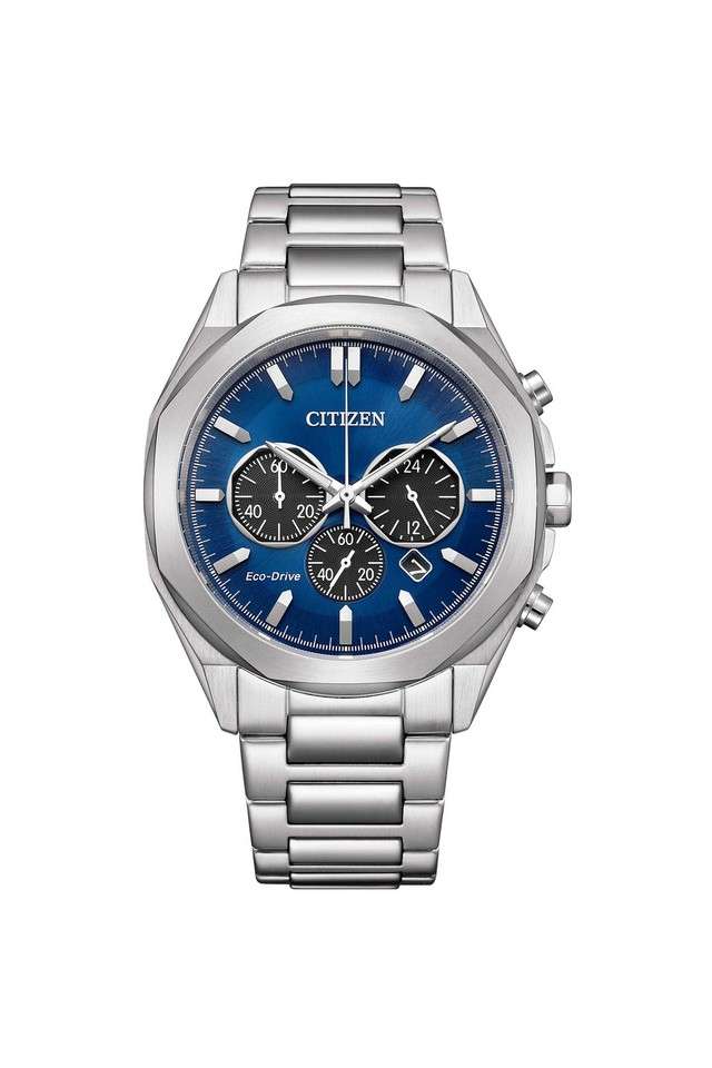 Ecodrive-Chronograph-43-mm-Blue-Dial-Stainless-Steel-Analogue-Watch-For-Men---CA4590-81L