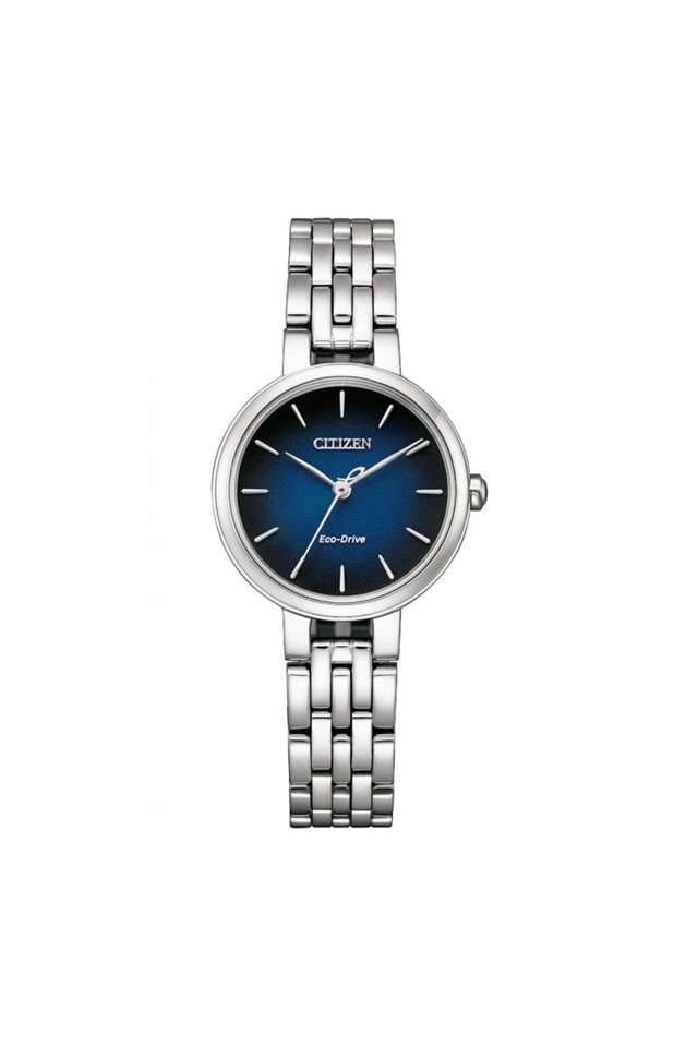 Womens-27.7-mm-Blue-Dial-Stainless-Steel-Analog-Watch---EM0990-81L
