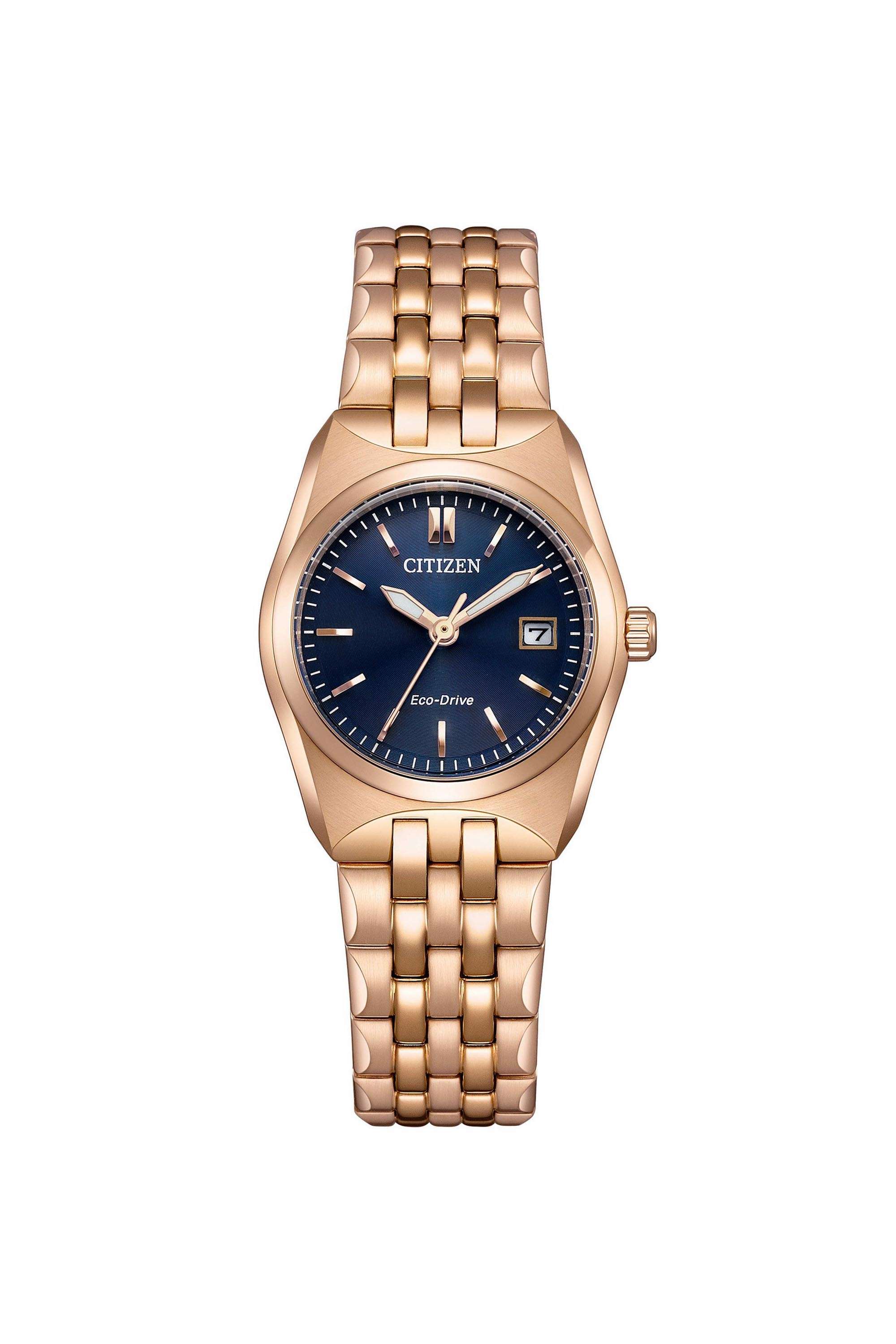 Corso-Blue-Dial-Stainless-Steel-Eco-drive-Analogue-Watch-For-Women---EW2298-52L